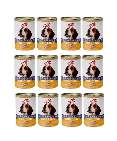 Glory Chicken Adult Dog Canned Food 400 Gr 12 pieces