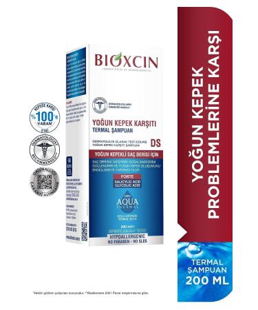Bioxcin Aqua Thermal Intensive Anti-Dandruff Shampoo DS 200ml 2-Pack