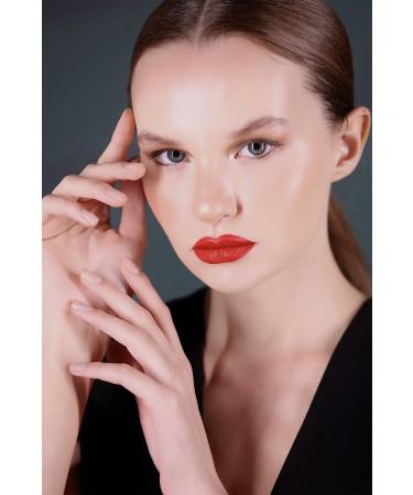 D LARA ZEYBEK Intense Pigmented Velvet Textured Permanent Matte Lipstick - Red - Istanbul - Buy Online on GoSupps.com