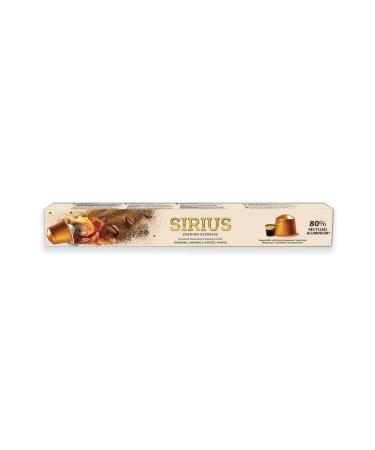 Sirius Coffee Sirius Premium Caramel Flavored Capsule Coffee (Nespresso Compatible) - 10 Pieces - Buy Online on GoSupps.com