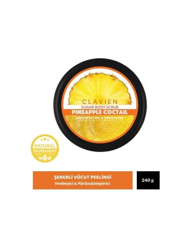 Clavien Pineapple Cocktail Sugar Body Scrub - Buy Online on GoSupps.com