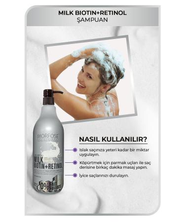 Morfose REVITALIZING MILK B OTN RETINOL SALT-FREE SHAMPOO FOR LIFELESS HAIR 1000 ML D.CENTER275 - Buy Online on GoSupps.com