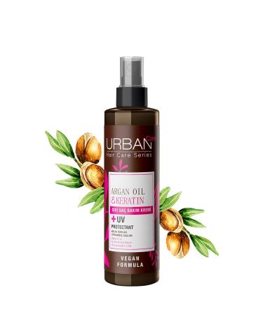 Urban Care Argan Oil Liquid Hair Care Cream for Easily Broken and Damaged Hair - vegan - 200 ml - Buy Online on GoSupps.com