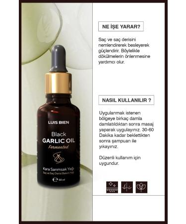 Luis Bien Black Garlic Oil | 50 ml | Special Care for Extremely Damaged and Falling Hair | Herbal Content - Buy Online on GoSupps.com