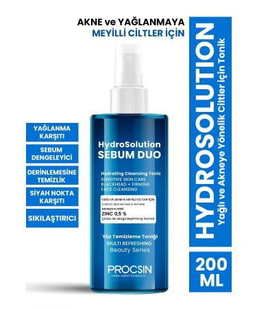 PROCSIN Hydrosolution Tonic for Oily and Acne-Prone Skin 200 ml