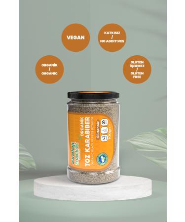 Ecology Market Organic Gluten-free Black Pepper Powder 100 gr - Buy Online on GoSupps.com
