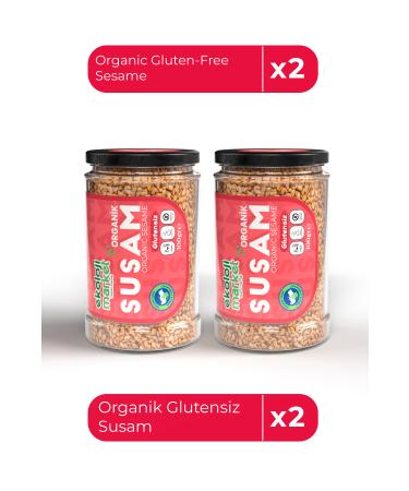 Ekoloji Market Organic Gluten-Free Sesame 100 Gr x2 / Organic Gluten-Free Sesame 100 Gr x2