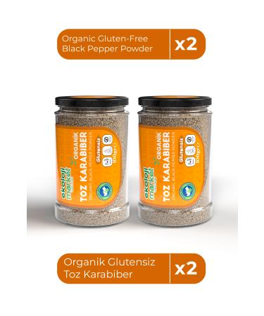 Organic Gluten-Free Black Pepper Powder 100 Gr x2