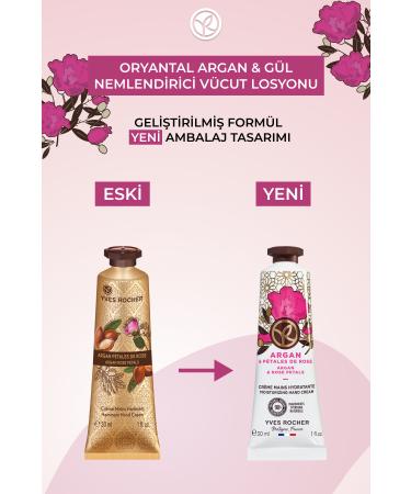Yves Rocher Moisturizing Hand Cream - Oriental Argan Rose - 30ml-72426 - Buy Online on GoSupps.com