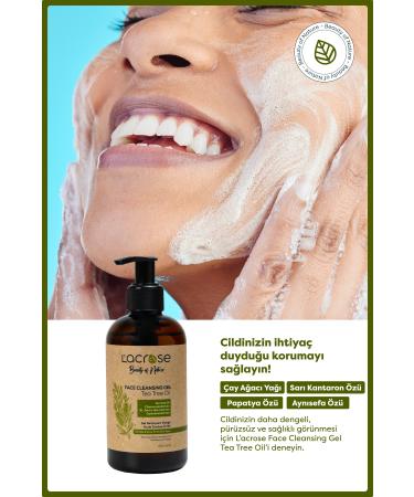 L'ACROSE Tea Tree Oil Face Cleansing Gel - Face Cleansing Gel Tea Tree Oil - 250 ML - Buy Online on GoSupps.com