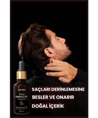 Luis Bien Black Garlic Oil | 50 ml | Special Care for Extremely Damaged and Falling Hair | Herbal Content - Buy Online on GoSupps.com