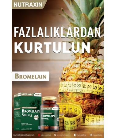 Nutraxin Bromelain 500 Mg 60 Tablets - Buy Online on GoSupps.com
