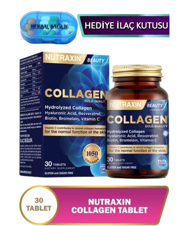 Nutraxin Hydrolyzed Collagen 30 Tablets - (Type 1-Type 3)