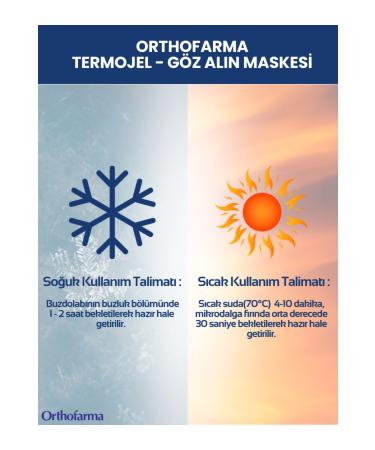 orthofarma Thermogel Eye Forehead Mask Hot Cold Ice Compress Anti-Puffiness Under Eye Bags Gel for Eyes - Buy Online on GoSupps.com