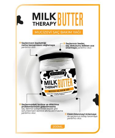 Morfose MILK THERAPY BUTTER + MILK THERAPY MOISTURIZING SHAMPOO FOR DRY HAIR 1000 ML D.CENTER263 - Buy Online on GoSupps.com
