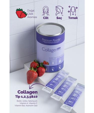 Collagen Forte Platinum Premium Collagen Powder 10g X 30 Sachet Biotin & Multivitamin Strawberry Flavored - Buy Online on GoSupps.com