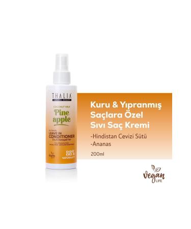 Thalia Pineapple & Coconut Extract Liquid Conditioner for Dry & Damaged Hair 200ml