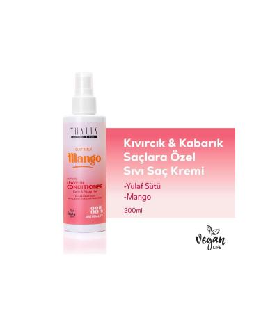 Thalia Oat Milk & Mango Extract Liquid Care Cream for Curly & Fluffy Hair 200ml