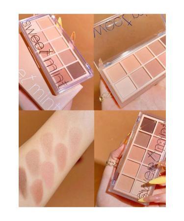 sweet mint 10-Color Matte Eyeshadow Palette 1Pc Highly Pigmented Waterproof Long-Wearing Eyeshadow - Buy Online on GoSupps.com