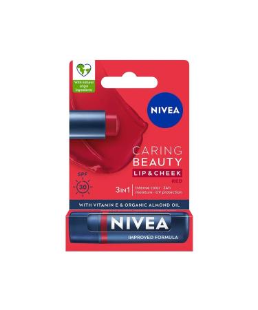 NIVEA Coloured Lip Care Cream Red 4.8 gr