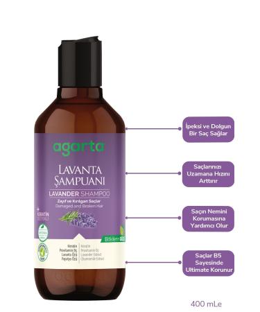 Agarta Natural Lavender Oil Balancing Shampoo 400 ml - Buy Online on GoSupps.com