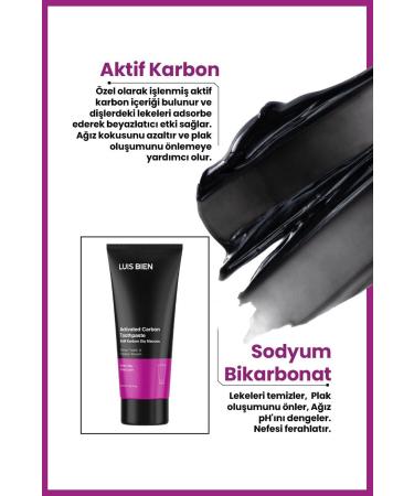 Luis Bien Active Carbon Teeth Whitening Paste | Permanent Effect | 75 ml - Buy Online on GoSupps.com