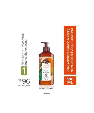 Yves Rocher Moisturising Body Lotion - Refreshing Mango Coriander - 390ml