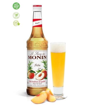 Monin Peach Syrup Peach Syrup 700 Ml - Buy Online on GoSupps.com