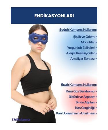 orthofarma Thermogel Eye Forehead Mask Hot Cold Ice Compress Anti-Puffiness Under Eye Bags Gel for Eyes - Buy Online on GoSupps.com