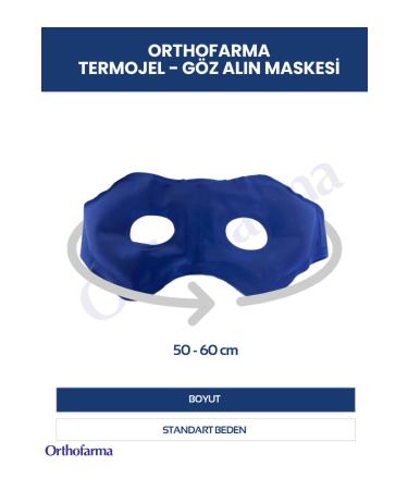 orthofarma Thermogel Eye Forehead Mask Hot Cold Ice Compress Anti-Puffiness Under Eye Bags Gel for Eyes - Buy Online on GoSupps.com