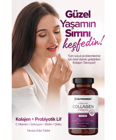 Nutrigreen 0 Natural Hydrolyzed Collagen Probiotic Content 90 Tablets - Buy Online on GoSupps.com