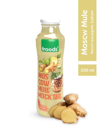 Froods Moscow Mule Mocktail Fruit Juice 4 Pieces (GLASS BOTTLE - METAL CAP) - Buy Online on GoSupps.com