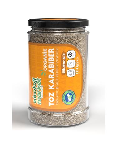 Ecology Market Organic Gluten-free Black Pepper Powder 100 gr - Buy Online on GoSupps.com
