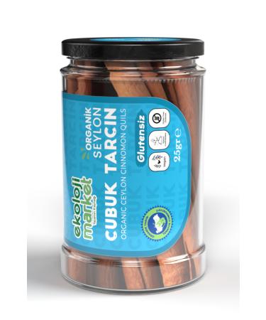 Ecology Market Organic Gluten-Free Ceylon Cinnamon Sticks 25 Gr x3 / Organic Gluten-Free Ceylon Cinnamon Quils 25 Gr x3 - Buy Online on GoSupps.com