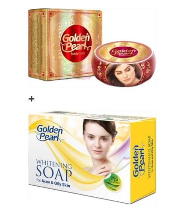 Golden pearl cream +Golden Pearl skin whitening soap.