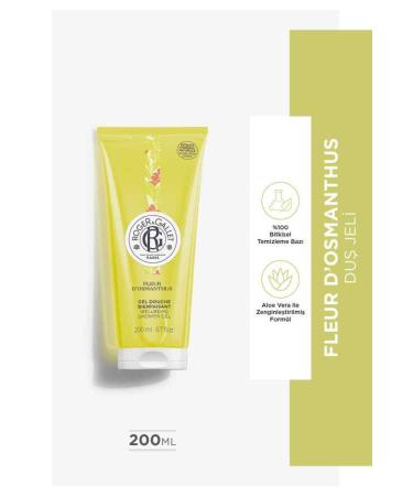 Roger&Gallet Fleur d'Osmanthus Wellbeing Shower Gel Italian Mandarin - Osmanthus - Benzoin 200 ml