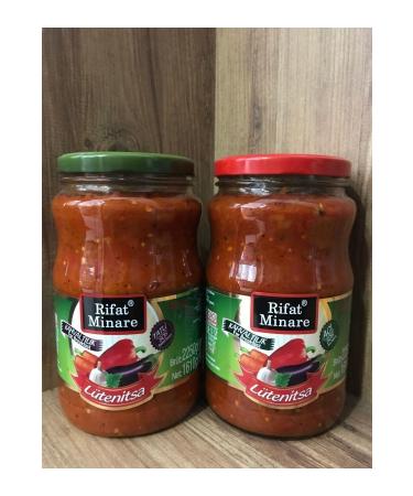 Rifat Minare Lutenitsa Breakfast Balkan Sauce (1 Hot & 1 Sweet)(1610 Gr.)