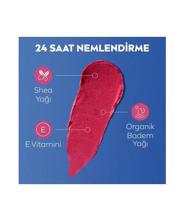 NIVEA Coloured Lip Care Cream Pink 4.8 gr - Buy Online on GoSupps.com