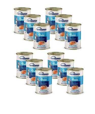 Ambiance Ambiance Adult Cat Canned Salmon Meat Paste 12 Pieces 400 Gr