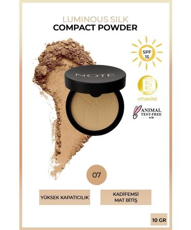 Note Cosmetics Luminous Silk Compact Powder 07 Apricot