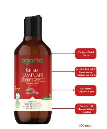 Agarta Renewing Reishi Shampoo for Damaged Hair - Salt-free Shampoo 400 ml - Buy Online on GoSupps.com