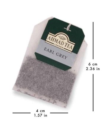 Ahmad Tea Earl Grey (BERGAMOT) Glass Shaker 100's Black Tea - Buy Online on GoSupps.com