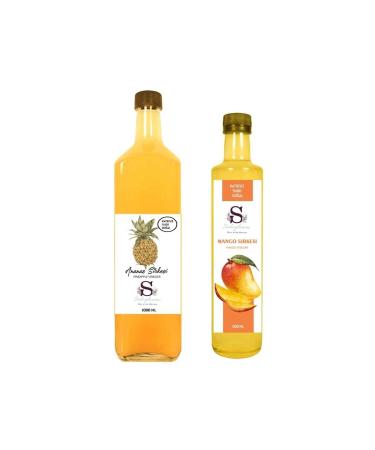 Suheylaana Natural Pineapple Vinegar 1000 Ml And Natural Mango Vinegar 500 Ml