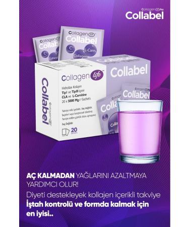 Collagen Life Type 1 - Type 3 Collagen L-Carnitine Glucomannan Black Elderberry Containing 20 Sachets - Buy Online on GoSupps.com