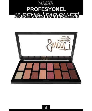 MAQYA Cosmetics Sweet 18 Eyeshadow Palette B Series / Sweet 18 Eyeshadow Palette B Series