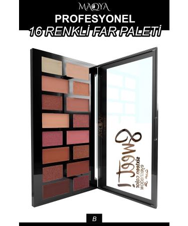 MAQYA Cosmetics Sweet 18 Eyeshadow Palette B Series / Sweet 18 Eyeshadow Palette B Series - Buy Online on GoSupps.com