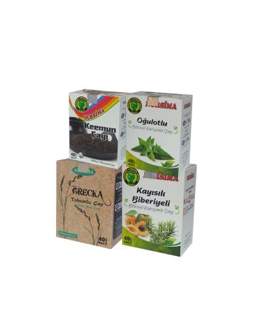 Nursima Gre ka Tea Herbal Tea Set 4 Pieces x 40 Pcs