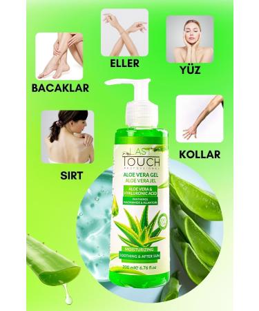 LAST TOUCH Aloe Vera Gel After Sun Care Moisturizing Refreshing Soothing 200 ml - Buy Online on GoSupps.com