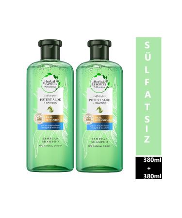 Herbal Essences Sulfate Free Moisture Aleo Bamboo Extract 380mlx 2pcs