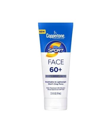 Coppertone Sport Face Lotion 60+ Sunscreen Lotion 74 ml